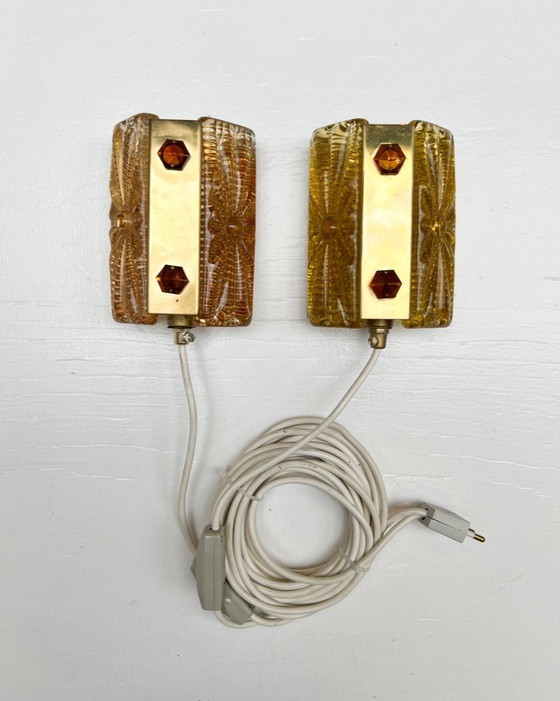 Image 1 of Juego de lámparas de pared danesas Aladdin de Vitrika, años 60