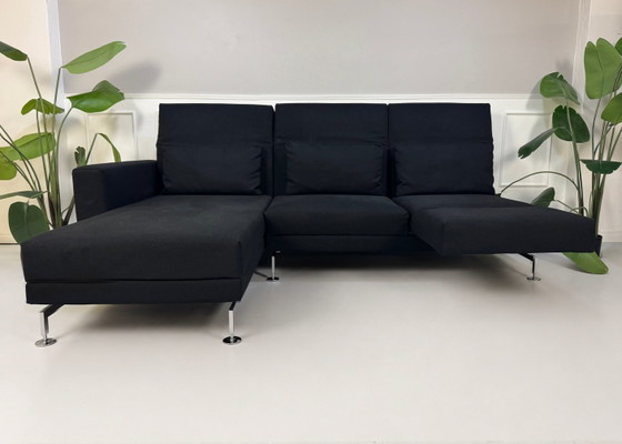 Image 1 of Brühl Moule Ecksofa Stoff Canapé Noir