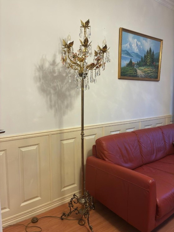 Image 1 of Elegante lámpara de pie de cristal