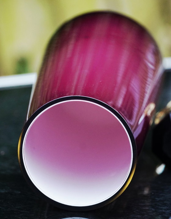 Image 1 of XXL Amethyst Purple Glass Vase - Hand-blown Quality