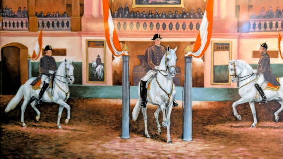 AK Kaiser Piatto in Porcellana Scuola di Equitazione Spagnola Vienna – Decorazioni murali, Porcelain (photo 4 of 14)