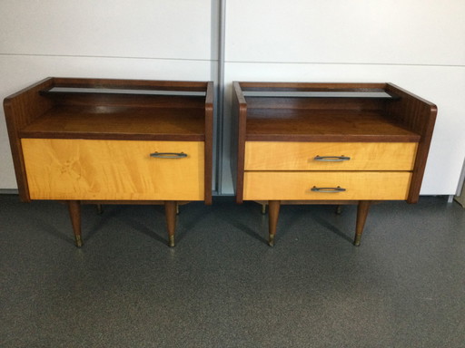 2x mesitas de noche vintage
