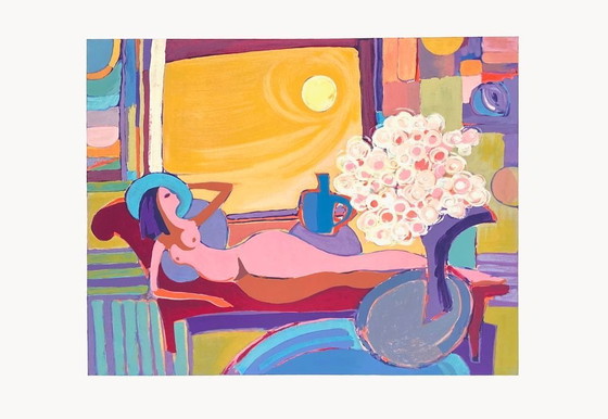Image 1 of Wallace SOMMERS Serigrafía Nu au canapé 1988