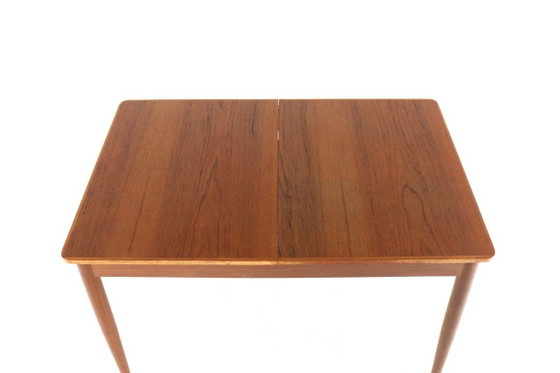 Vintage rectangular extendable Dining table midcentury 'Giessen' restored, Wood, Brown, Mid Century Modern (photo 14 of 15)