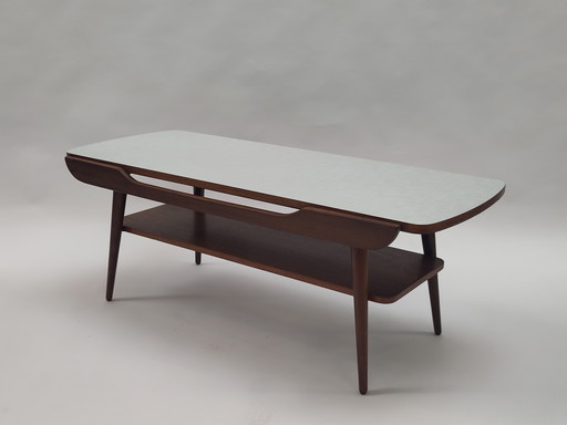 Table basse vintage à plateau réversible