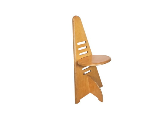 Dutch design - Gijs Boelaars - Lundia - Chair - Model Lundi-sit - 80s – Dining chairs, Wood (photo 5 of 7)
