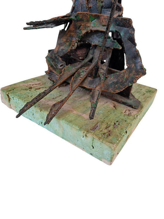 Image 1 of Brutalistische Kupferskulptur „Don Quijote“ – Eine Designikone der Mitte des 20. Jahrhunderts