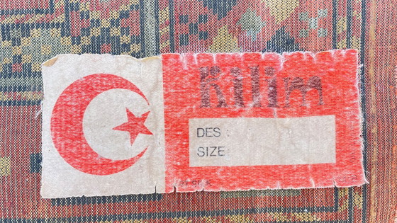 Image 1 of TAPIS Soie et Coton Vintage - 142 x 84cm