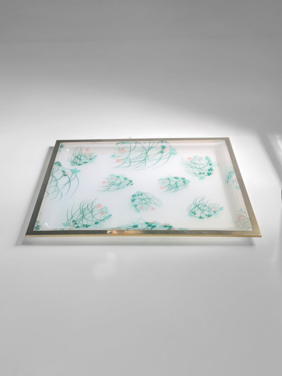 Grande vassoio italiano di Cavinato Ulderico & Co., Milano, primi anni '80 – Oggetti decorativi, Plastic (photo 4 of 6)