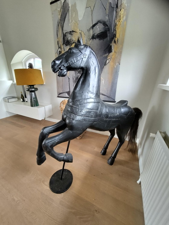 Image 1 of Cavallo da giostra antico, cavallo da fiera