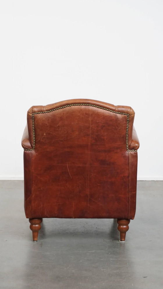 Image 1 of Poltrona/poltrona Art Déco in pelle di pecora