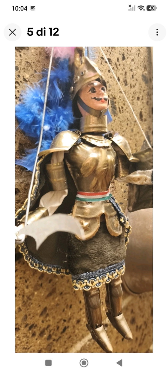 Orlando Sicilian Pupo Vintage 32cm – Decorative Objects, Metal, Textile (photo 6 of 13)