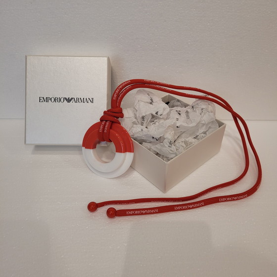 Image 1 of Collana bianca e rossa, Emporio Armani, anni 2010 - Italia