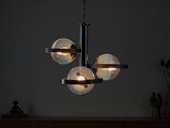 Image 1 of Lampada a sospensione, Space Age, anni '70, prodotta in Italia