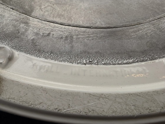 Image 1 of 6 sedie Seat Side rivestite in velluto blu, disegnate da Eero Saarinen per Knoll nel 1970.