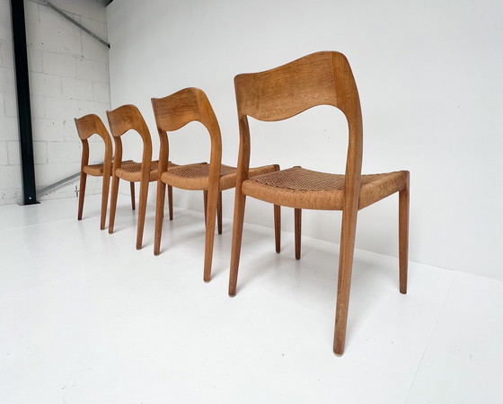 Image 1 of Conjunto de 4 sillas Niels Otto Moller, años 50