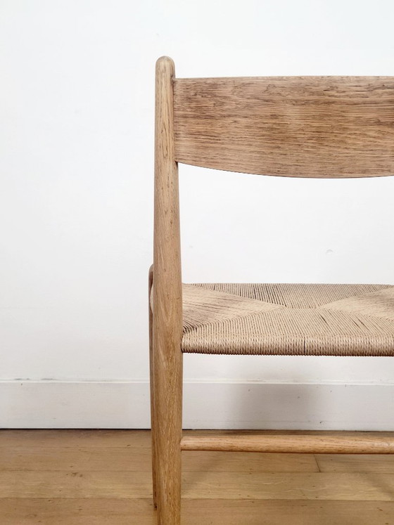 Image 1 of Lot de 2 chaises de salle à manger Hans J. Wegner CH36 pour Carl Hansen & Søn en chêne massif