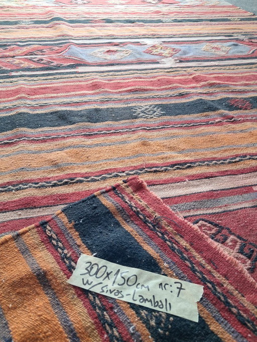 Kilim turco tejido a mano 164x127cm