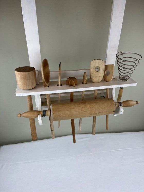 Wooden Shelf and Utensils – Kitchen accessories, Metal (photo 5 of 9)
