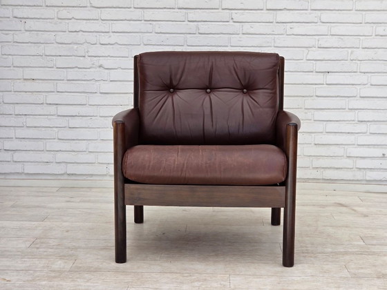 1970er Jahre, skandinavischer Sessel, Möbelleder, Buchenholz – Wood (photo 5 of 18)