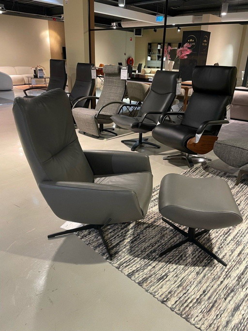 Jori Fauteuil+hocker Time-Out Smoke
