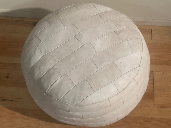 Image 1 of Vintage patchwork poef seventies