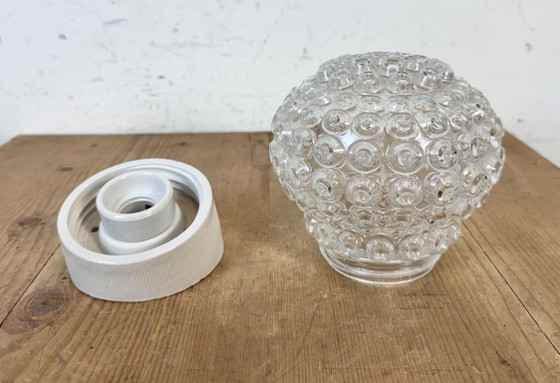 Vintage witte porseleinen wandlamp, jaren 70 – Wandlampen, Ceramic, Glass (photo 7 of 11)