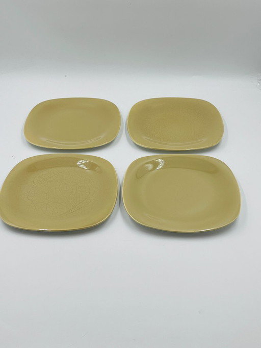 Set di 4 piatti Boch La Louvière – Seduzione – anni '60