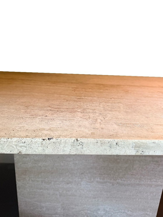 Image 1 of Tavolo in travertino italiano