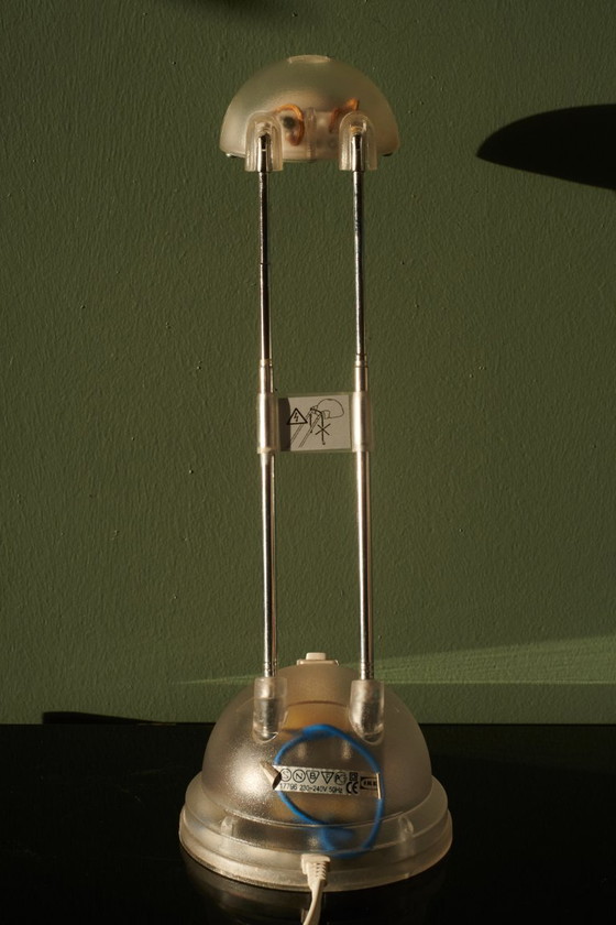 Lot de 3x Lampes Télescopiques Vintage IKEA Espressivo (années 90) – Lampes de bureau, Plastic, Chrome (photo 5 of 15)