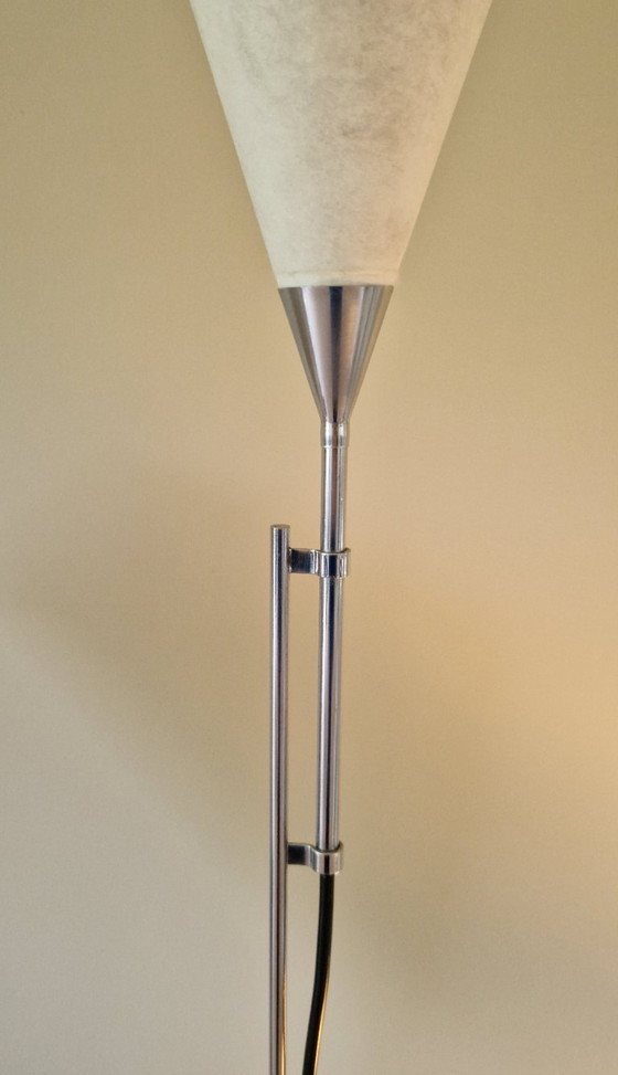 Image 1 of Set of 3 vintage Calla floor lamps, Marcello Cuneo for Valenti Luce, Italian design, 1970s