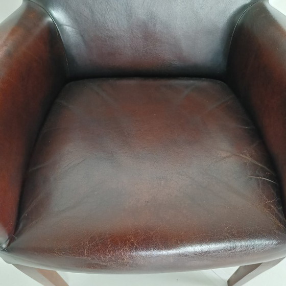 Image 1 of Bellissime sedie da pranzo in pelle di pecora (set di 4 sedie)