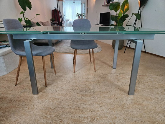 Image 1 of Effezeta Design Glass Table - tavolo allungabile