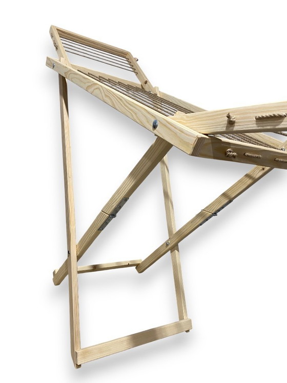 Image 1 of Wooden Clothes Airer, Laundry Drying Rack - Rustic Furniture, Foldable Horse