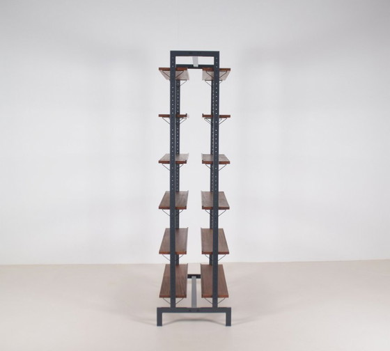Vrijstaand vintage boekenrek ontworpen door Olof Pira voor Planmöbel, jaren '60 – Wandrek, Wood (photo 4 of 8)