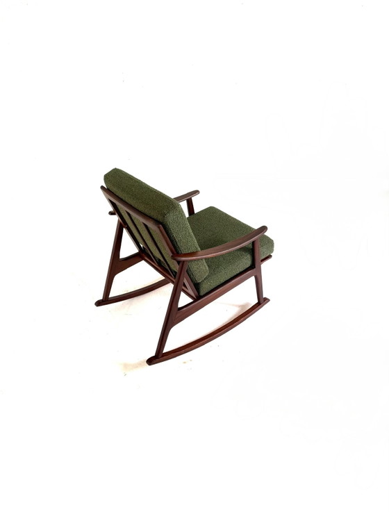 Image 1 of Vintage gerestaureerde Deense schommelstoel, jaren ‘60