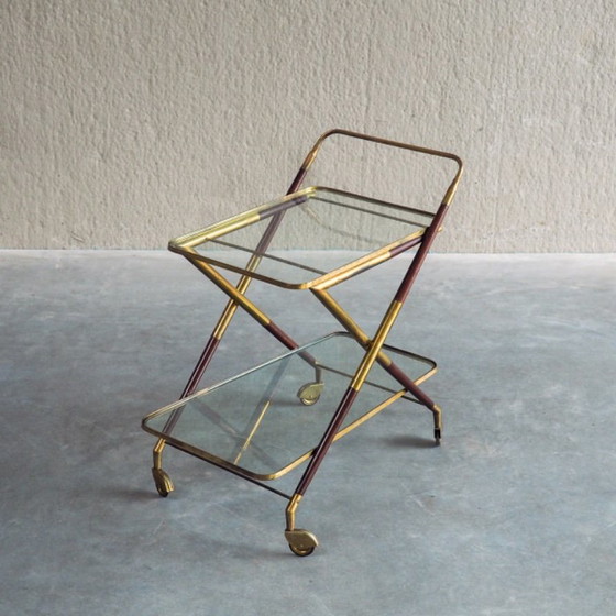 1950s Italian Bar Trolley, Attributed to Cesare Lacca – Bar carts, Wood (photo 7 of 19)