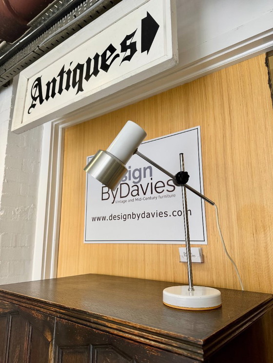 Image 1 of Vintage Italian White Desk Lamp by Prova