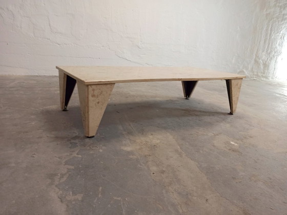 Image 1 of Vintage tessellated stone coffee table 