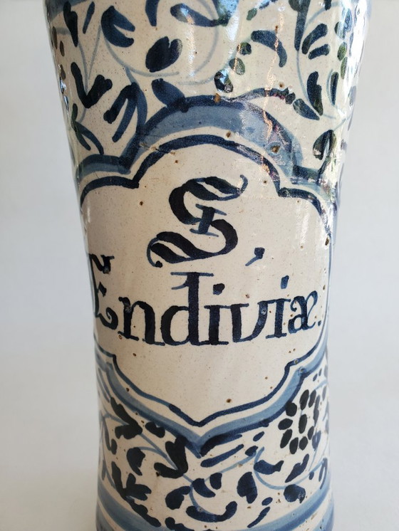 Image 1 of Albarello - Apothekergefäß - Steingut aus dem 17. Jahrhundert (Ref. 3793)