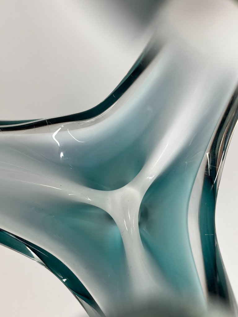 Paul Kedelv for Flygsfors – Coquille Vase – Swedish Art Glass