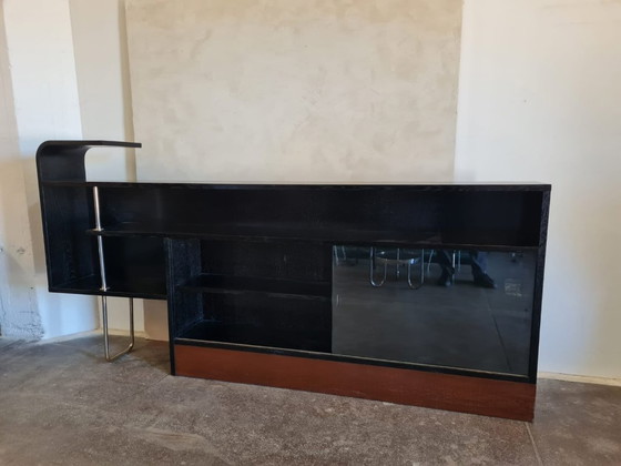 Image 1 of Functionalist Sideboard / Bookcase with Shelves, Czechoslovakia, 1930s