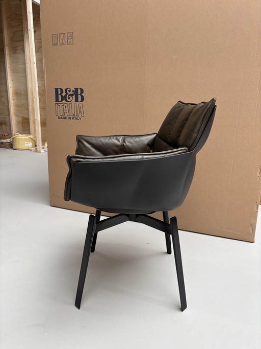 B&B Italia Husk dining chairs swivel 6 available Kora leather