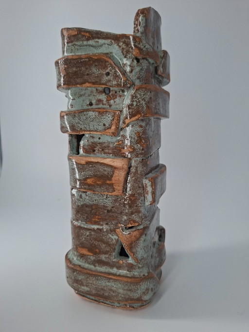 Sculpture de style brutaliste en céramique 
