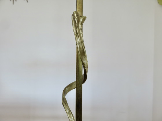 Image 1 of Paar verguld messing lampen, Frankrijk, 1970