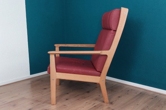Image 1 of Fauteuil lounge à dossier haut Hans Wegner GE 265 pour Getama.