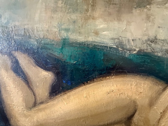 Antique painting, oil on canvas, signed Michel DUTRIEU (1910-1993) – Art, Wood (photo 13 of 15)