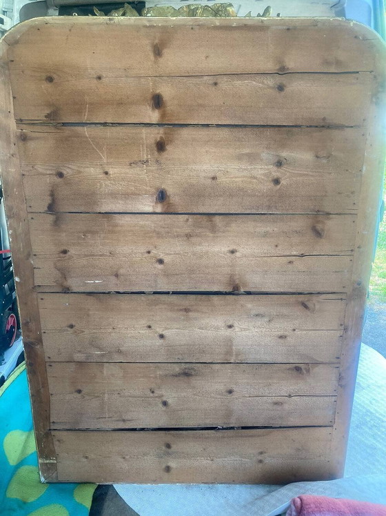 Espejo de chimenea de madera dorada con frontón, altura 142 – Wood (photo 2 of 11)