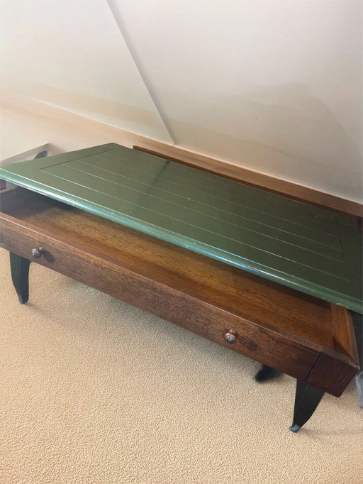 For Sale: Unique Olive Green Side Table/Coffee Table