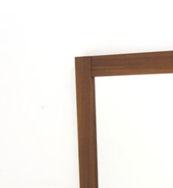 Miroir scandinave en noyer, Suède, 1960, 111cm x 75cm – Wood (photo 5 of 5)